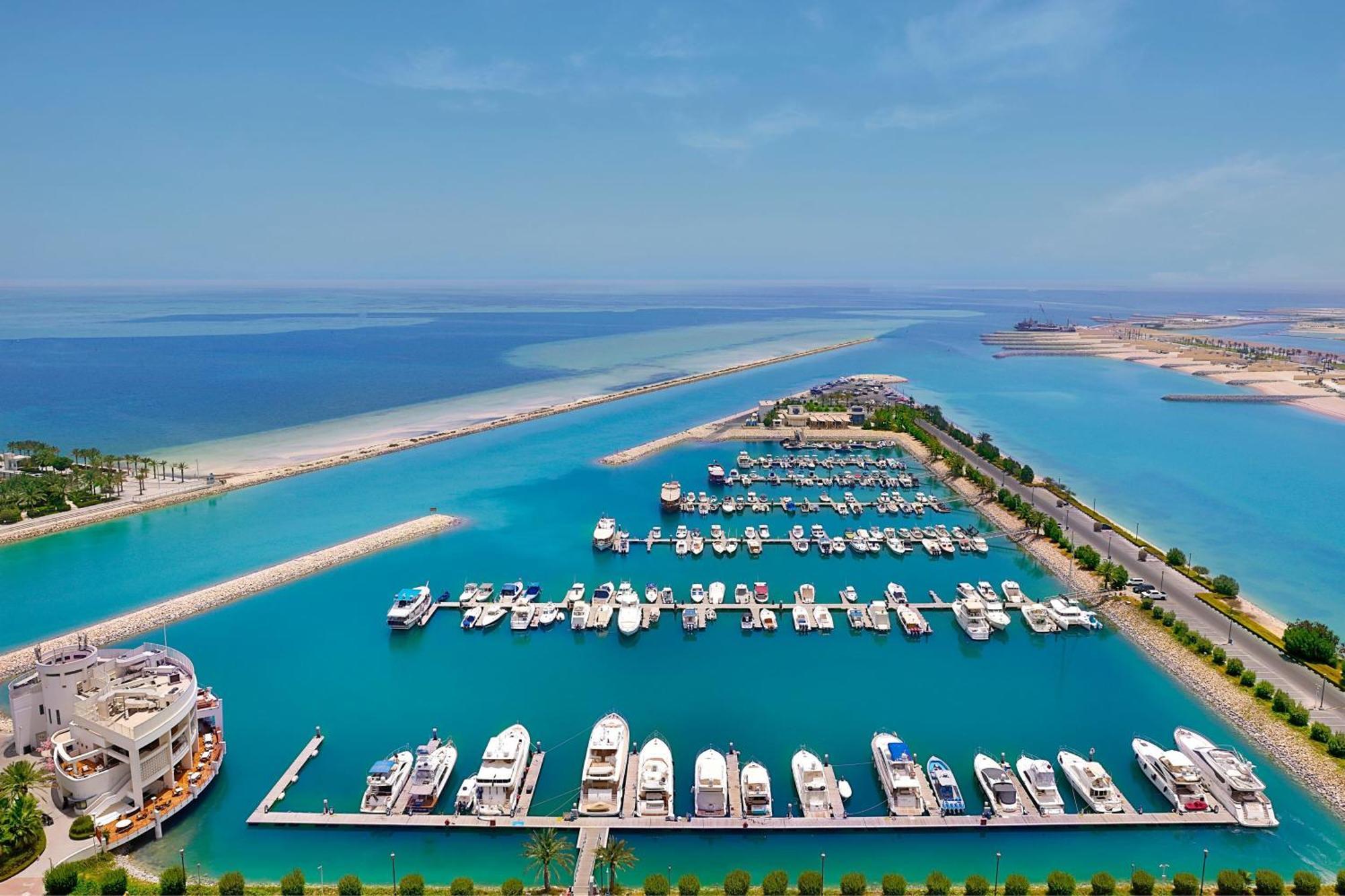 Hotel The Ritz-Carlton, Doha Exterior foto Aerial view of the marina